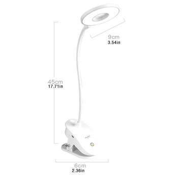 Bezprzewodowa lampa LED klips wył. dotyk 3 tryby [22090000247]